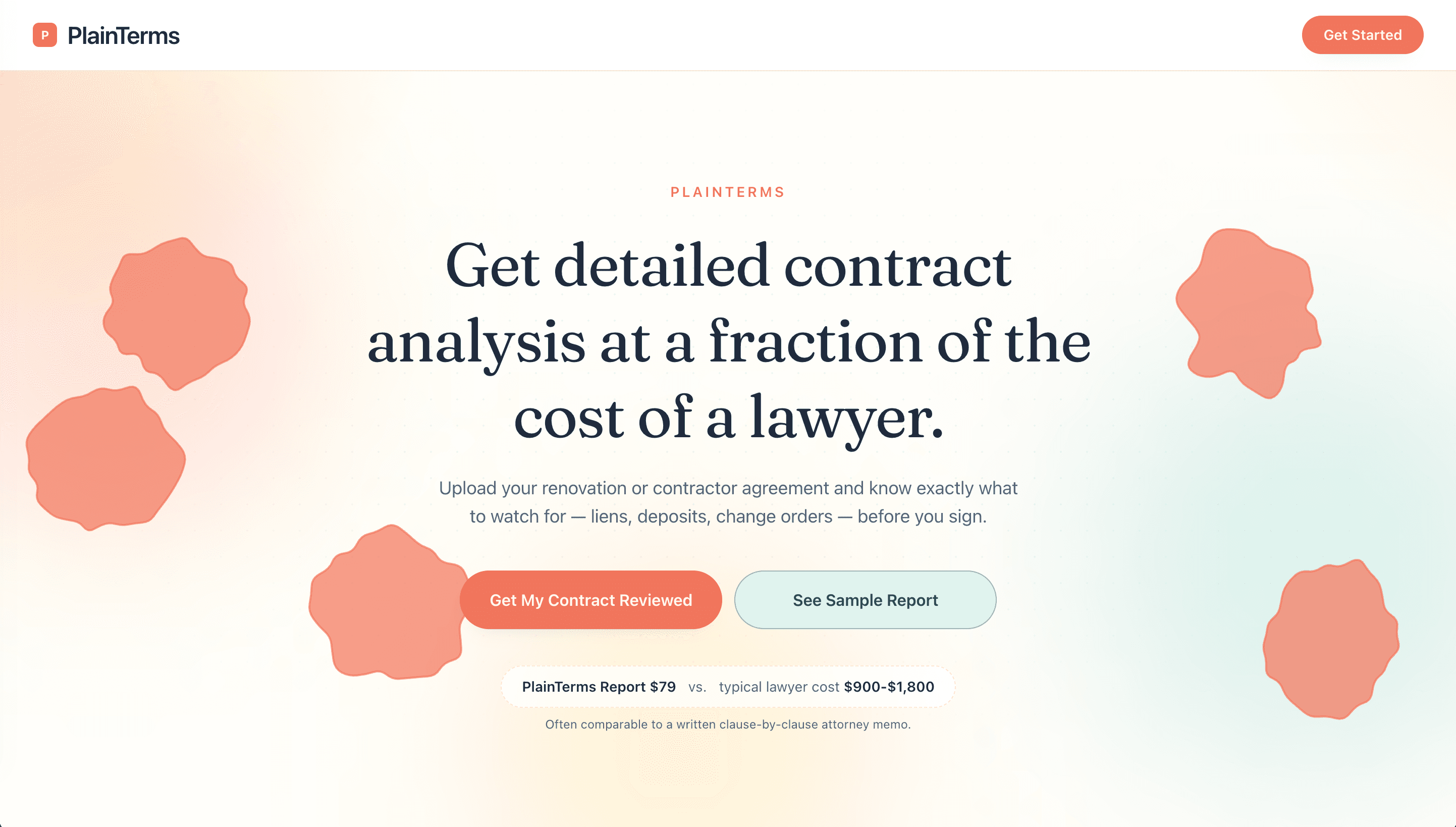 Plain Terms website