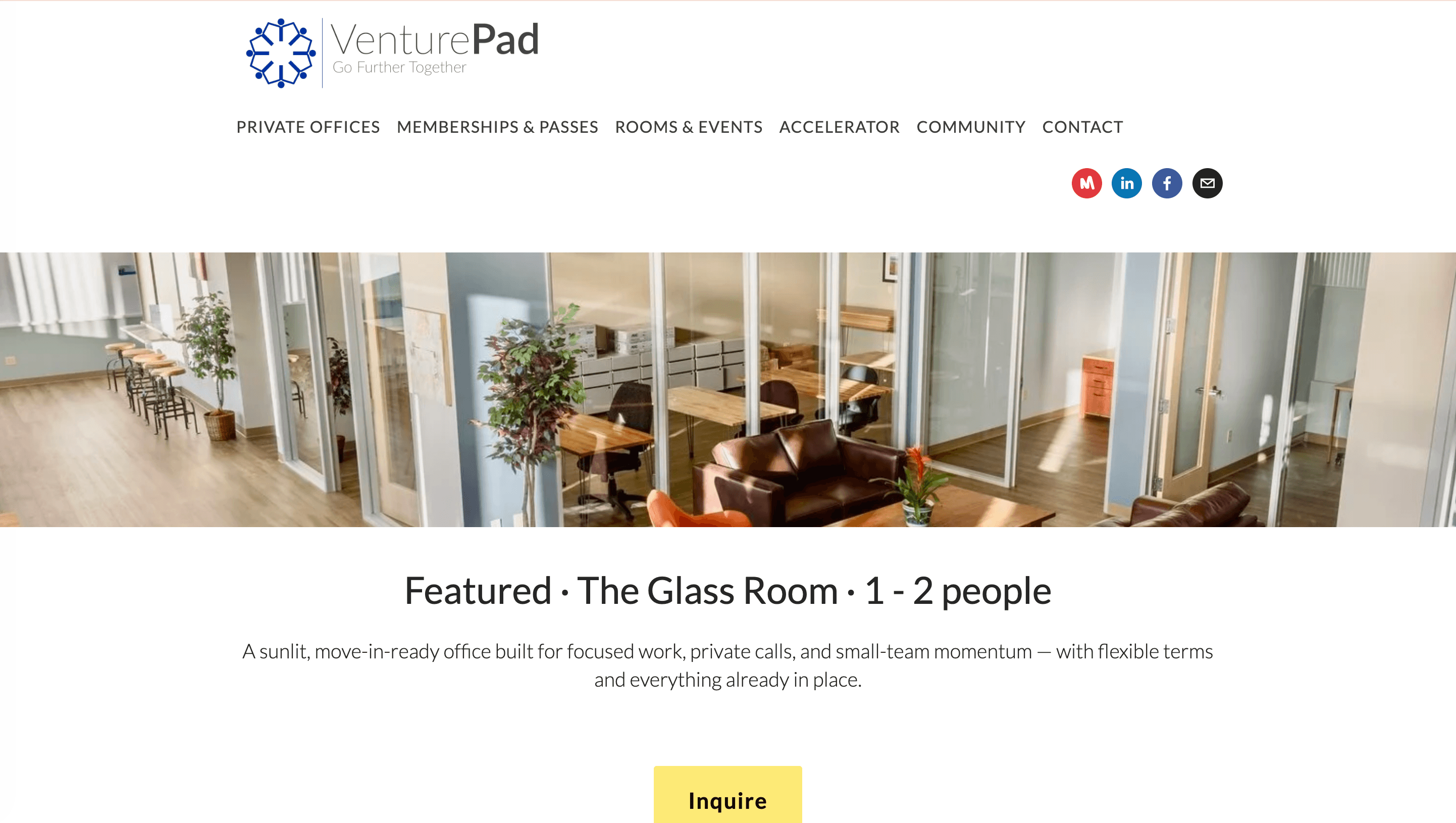 VenturePad website