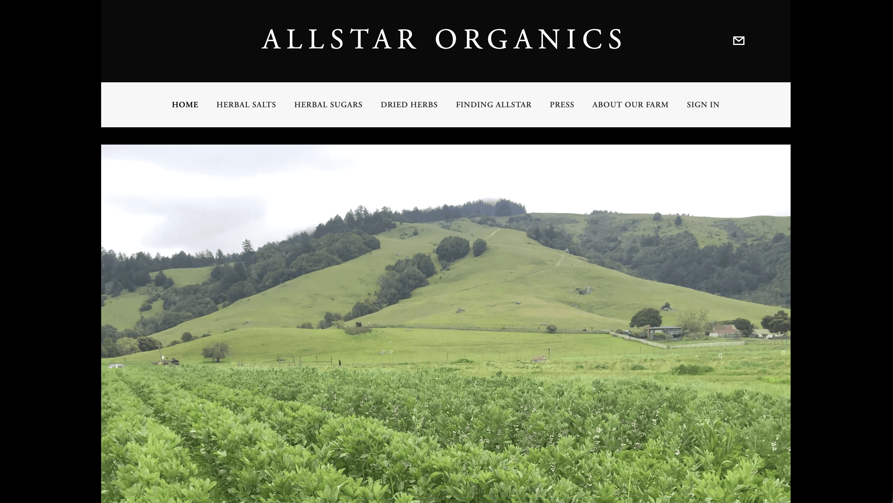 All Star Organics website