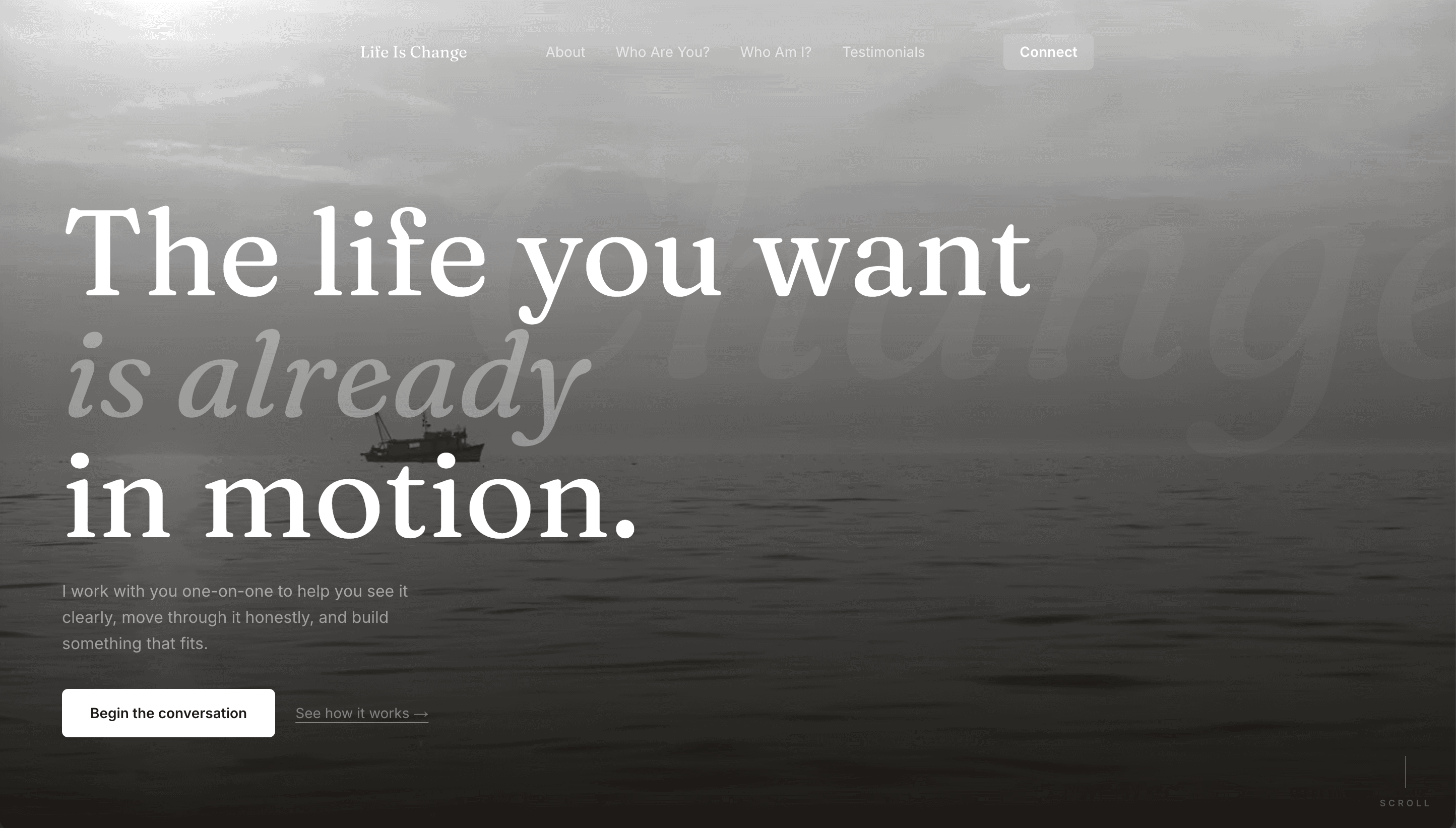 Life Is Change — Rebuild website